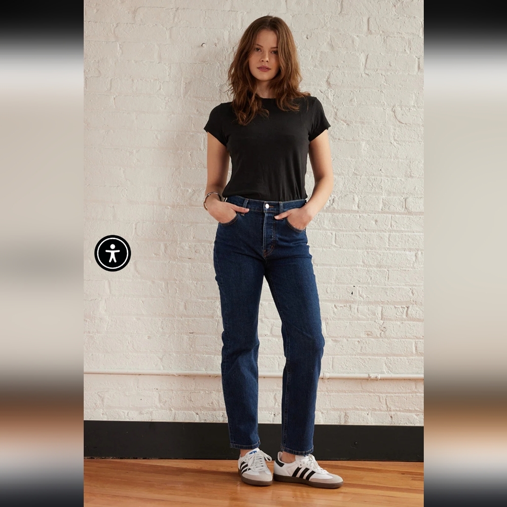 Etica Tyler Vintage Straight Jeans | Dark Wash | Size 25 | EUC!